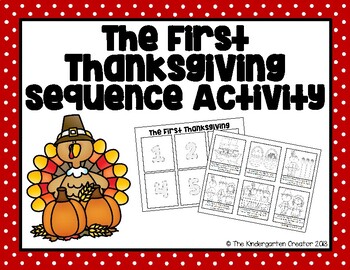 Preview of The First Thanksgiving Sequence Activity