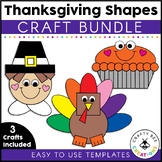 Shape Crafts Bundle | Thanksgiving | 2D Shape Activities |