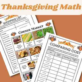 Preview of Thanksgiving Shopping Activities(Decimal Math)