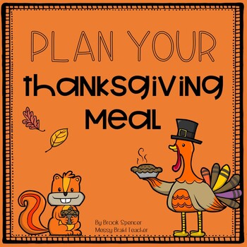Thanksgiving Meal Shopping by Messy Braid Teacher | TpT