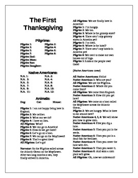 Preview of Thanksgiving Show Script