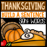 Thanksgiving Sight Word Sentences