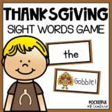 Thanksgiving Sight Words Game  | Sight Word BANG! Game