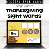 Thanksgiving Sight Words using Google Slides™ 