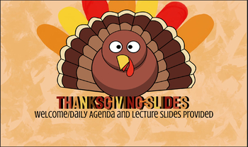 Preview of Thanksgiving Slides/Template