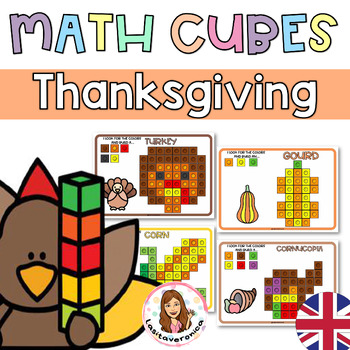 Preview of Thanksgiving Snap Cubes. Mathlink. Motor Fine. Math centert. November.