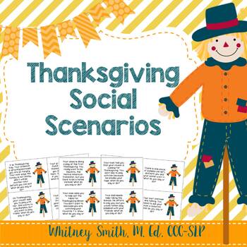 Preview of Thanksgiving Social Stories for Autism and Speech Therapy