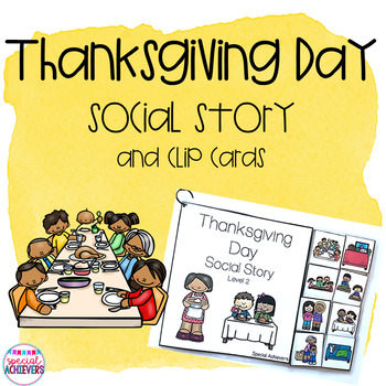 Preview of Thanksgiving Social Story | Interactive Adapted Books