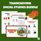 Thanksgiving Social Studies Bundle | 12+ Activities | PPT 