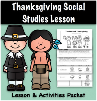Preview of Thanksgiving Social Studies Mini-Lesson & Activities Packet
