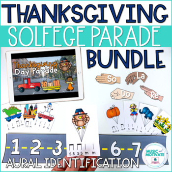 Preview of Thanksgiving Solfege Parade - Aural Identification Games Bundle