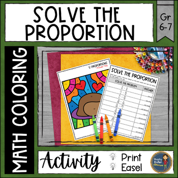 Preview of Thanksgiving Solve the Proportions Math Color by Number - Fall