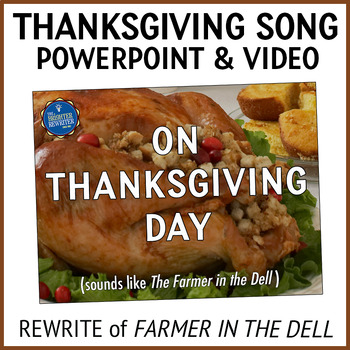 Preview of Thanksgiving Song Lyrics PowerPoint and Music Video
