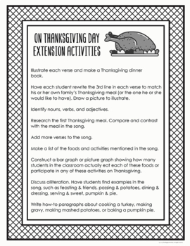 Ten Days of Thanksgiving: Song Lyrics and Sound Clip
