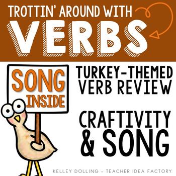 Preview of Thanksgiving Song + Verb Activities