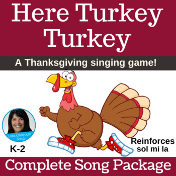 Preview of Thanksgiving Song and Activity | Turkey Song and Singing Game: Complete Package