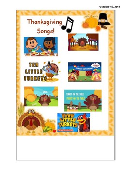 Preview of Thanksgiving Songs!