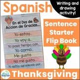 Thanksgiving Spanish Activity Writing and Drawing Flip Book