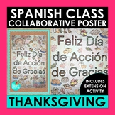 Thanksgiving Spanish Collaborative Poster with Extension Activity