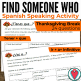 Thanksgiving Spanish Find Someone Who Speaking Activity Gr