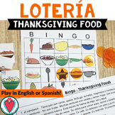 Spanish Thanksgiving Food Vocabulary Bingo Games English S