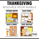 Thanksgiving Special Education Bundle for Small Groups and