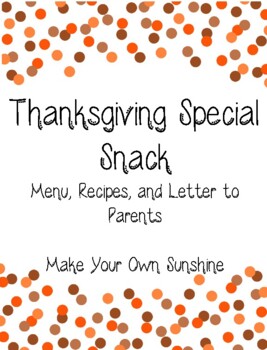 Preview of Thanksgiving Special Snack