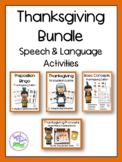 Thanksgiving Speech & Language Activities Bundle