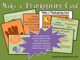 Thanksgiving Speech Language Therapy: Make a Thanksgiving Card