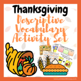 Thanksgiving Speech Therapy Activities: Descriptive Vocabulary