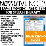 Thanksgiving Speech Therapy Book Companions - WH Questions