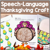 Thanksgiving Speech Therapy Craft - Articulation and Langu