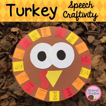 Preview of Thanksgiving Speech Language Therapy Activities | Craft Turkey