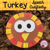 Thanksgiving Speech Language Therapy Activities | Craft Turkey