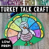 Thanksgiving Speech Therapy | Turkey Articulation Craft