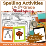Thanksgiving Spelling Activities | Spelling Practice | 1st