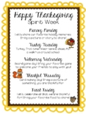 Thanksgiving Spirit Week