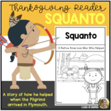 Thanksgiving Squanto Reader First Grade Social Studies & N