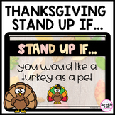 Thanksgiving Stand Up If...