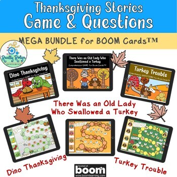 Preview of Thanksgiving Stories Game & Questions MEGA Bundle