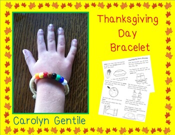 Thanksgiving Bead Bracelet Craft  Poem Free Printable  Super Mom Hacks