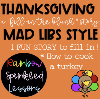 Preview of Thanksgiving Story | Mad Libs Style