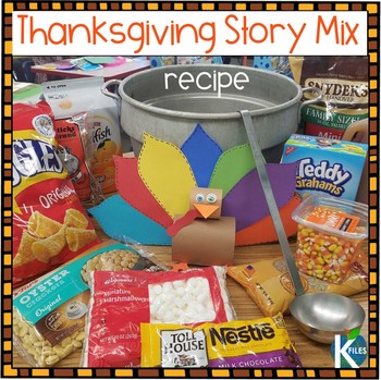 Preview of Thanksgiving Story Mix Recipe with Leftovers Label