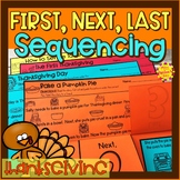 Thanksgiving Story Retelling and Sequencing | First, Next,