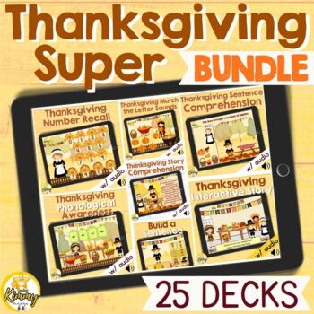 Preview of Thanksgiving Super Boom Cards Bundle