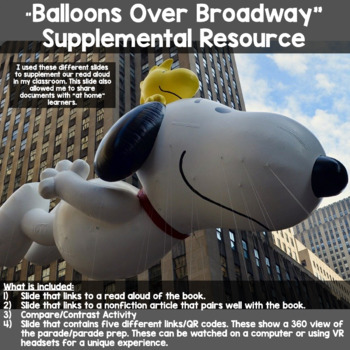 Preview of Thanksgiving Supplemental Resource: Macy's Thanksgiving Parade