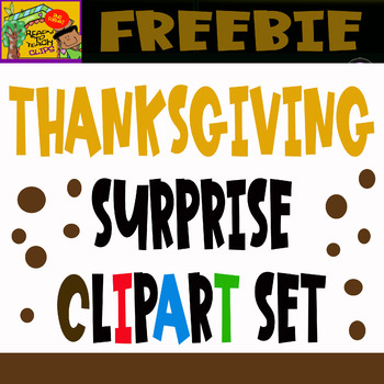 Preview of Thanksgiving Surprise Clipart Set - Freebie