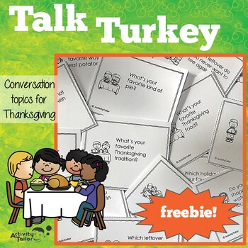 Preview of Thanksgiving Table Topics and Conversation Starters