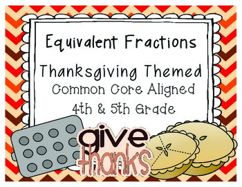 Preview of Thanksgiving Task Cards Equivalent Fractions 4.NF.1