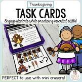 Thanksgiving Task Cards | Mini Eraser Centers and Activiti